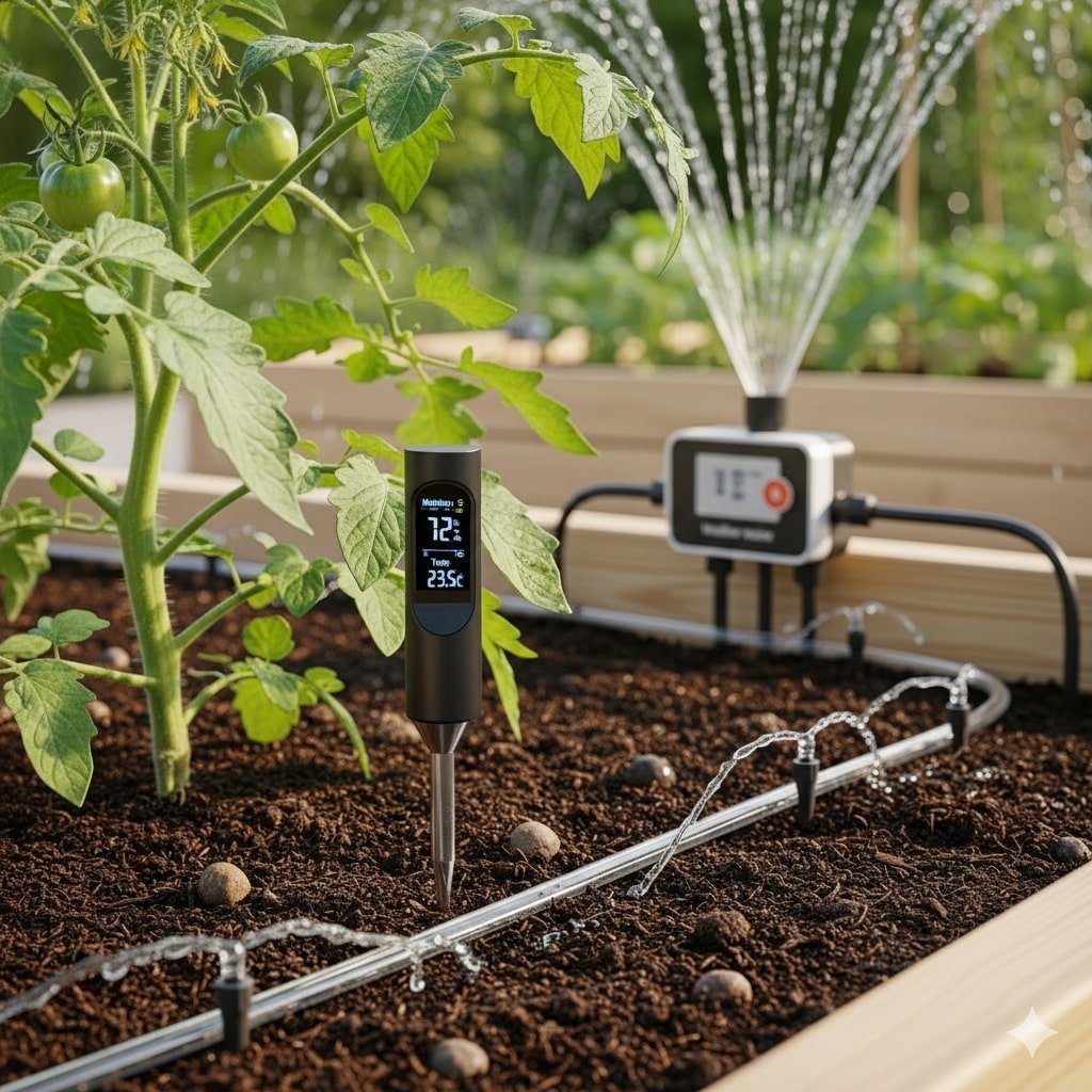 soil moisture meter best soil meters 2025 plant sensor app garden AI apps how to measure soil pH smart plant monitoring budget soil meter vs premium wireless soil moisture sensor smart watering system plant disease detection apps sustainable gardening tech eco-friendly gardening tech garden gadgets 2025 trends raised garden bed planters compost gardening garden soil