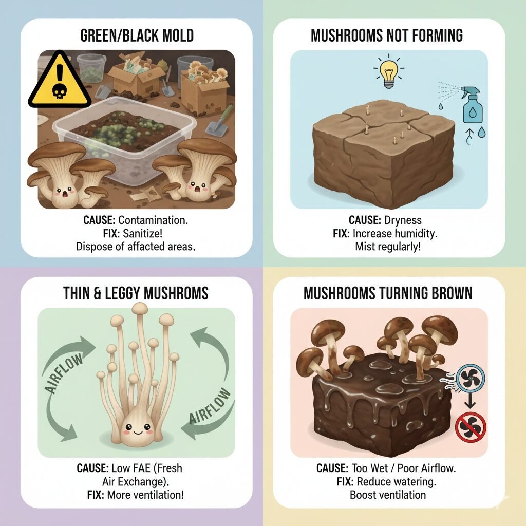 
How to Grow Mushrooms at Home (U.S. Edition 2025): 6 Easy Steps to Indoor Farming for Fresh, Organic Harvests