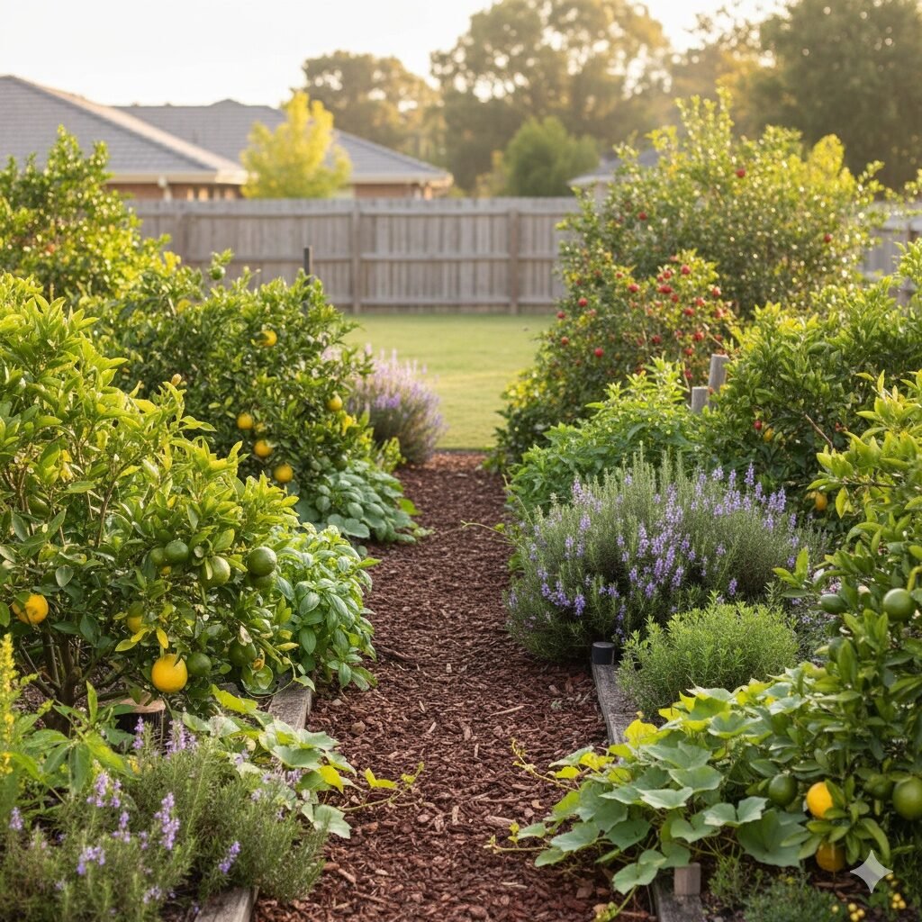 Edible landscaping

Edible garden design

Sustainable gardening

Productive garden ideas

Garden landscaping with food