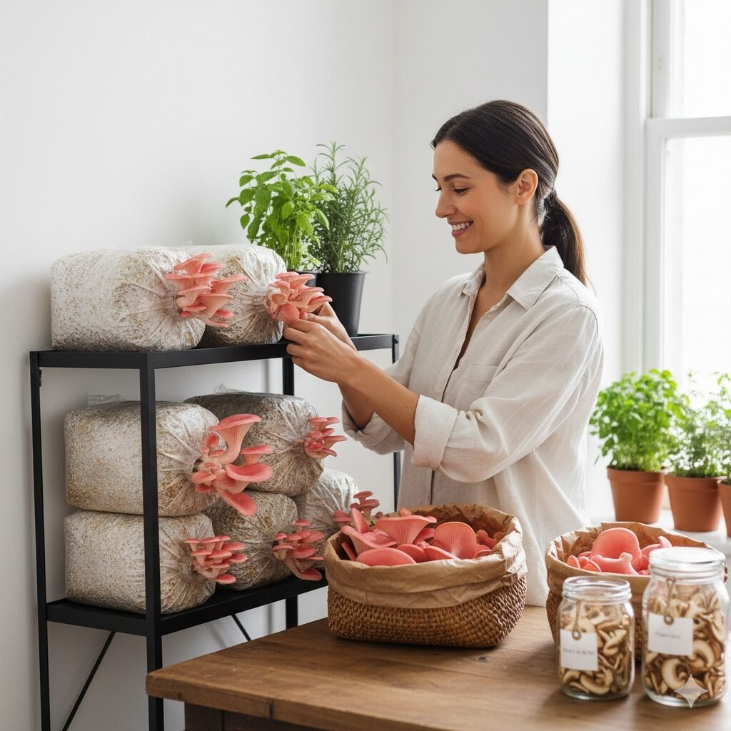 How to Grow Mushrooms at Home (U.S. Edition 2025): 6 Easy Steps to Indoor Farming for Fresh, Organic Harvests