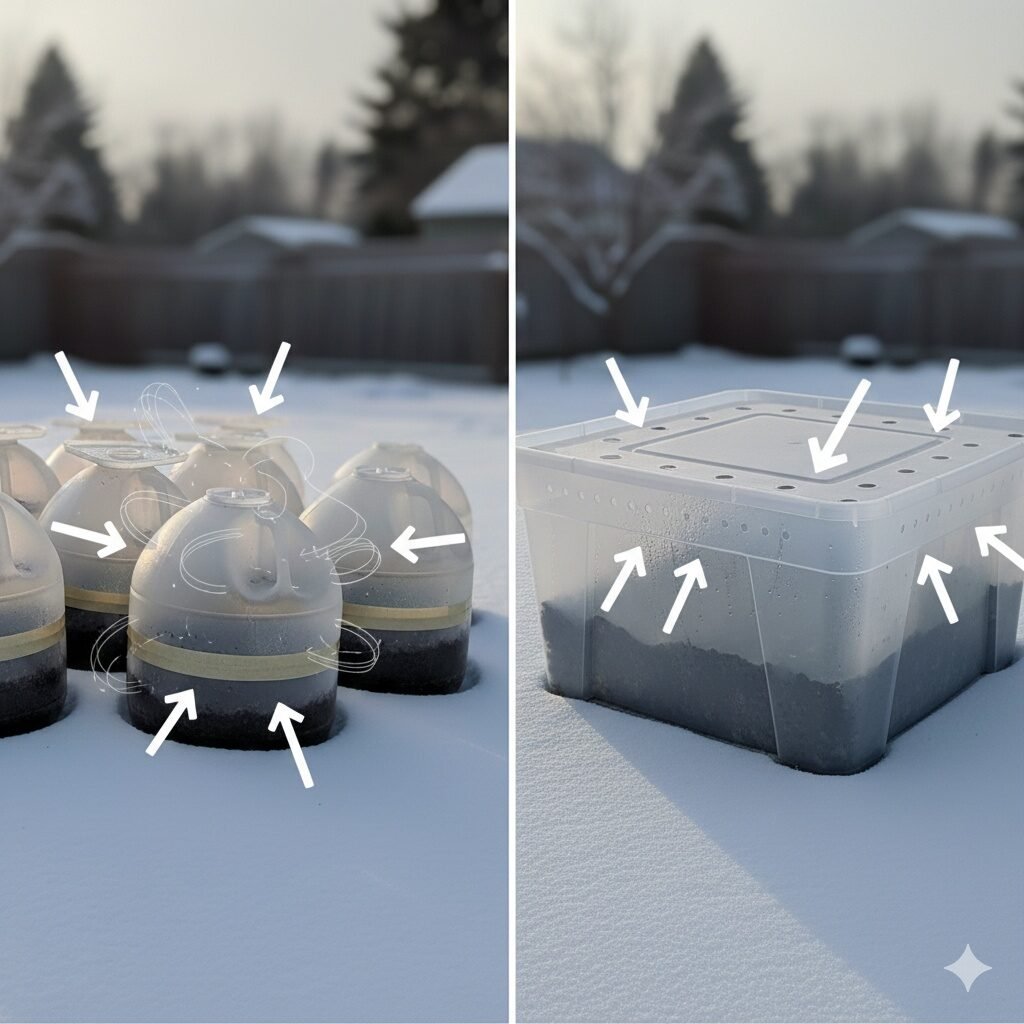 Milk Jugs vs Plastic Totes: Which Container Works Best for Winter Sowing?