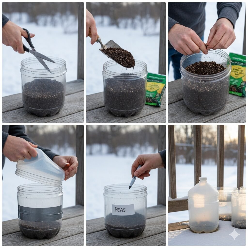 Winter-Sowing Magic: 7 Easy Steps to Grow Spring Veggie Seedlings Outdoors With Minimal Equipment