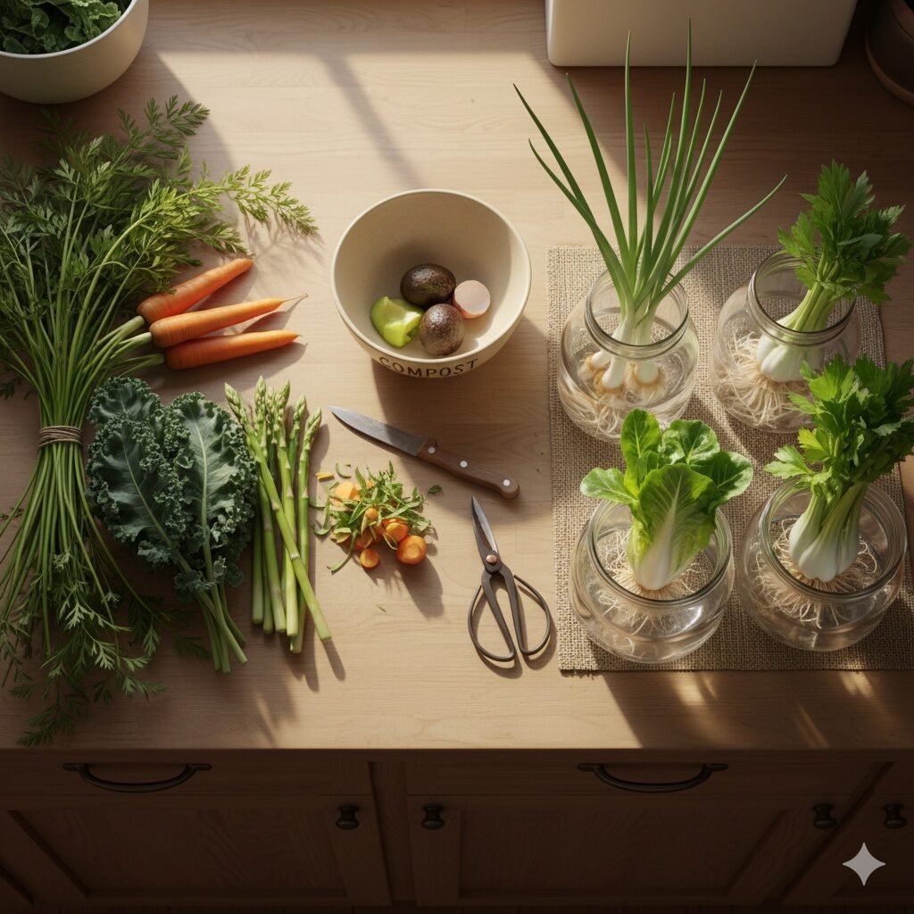 Zero-Waste Edible Gardening: How to Regrow Kitchen Scraps That Actually Work