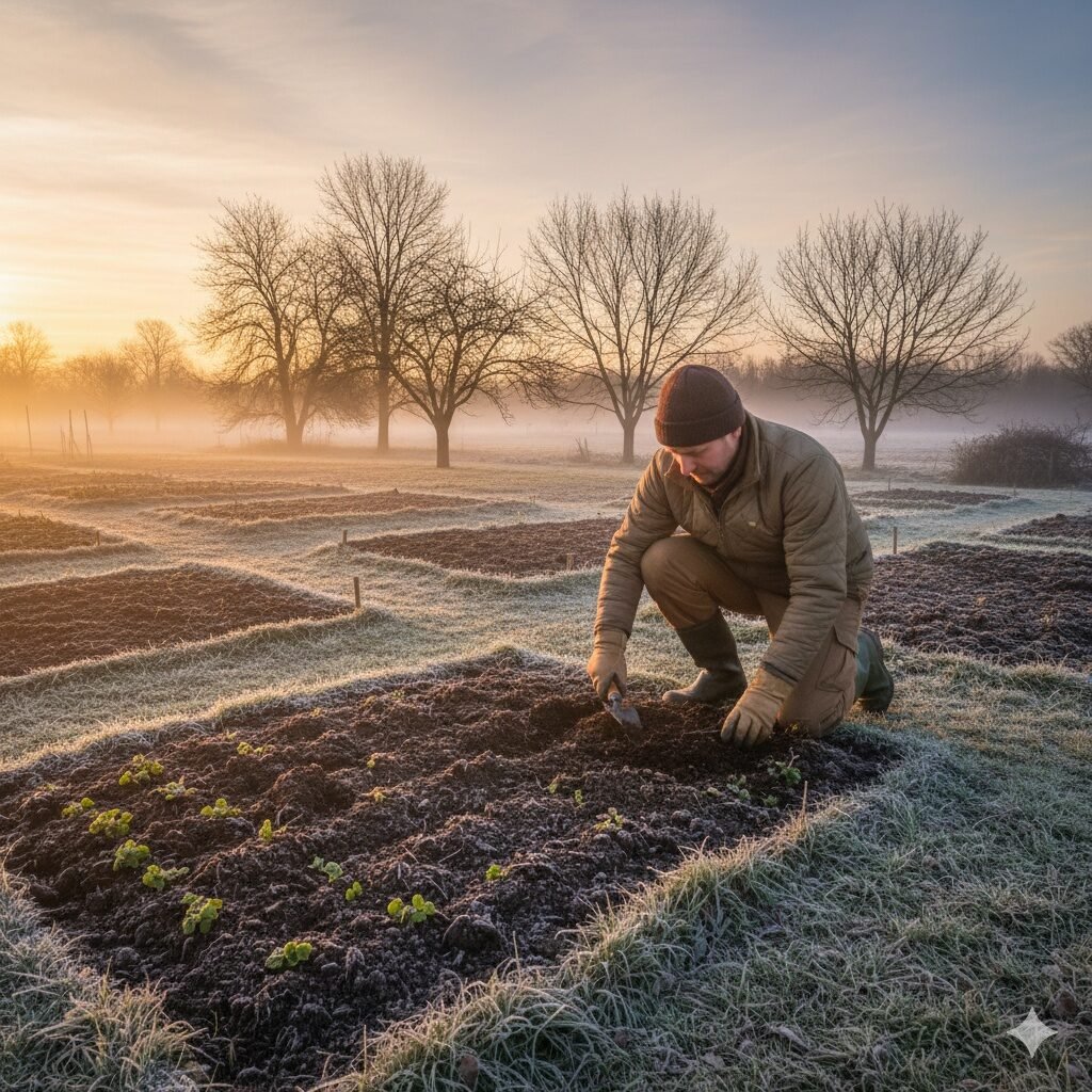 • December garden jobs • December gardening tasks • Soil care in December • Garden soil preparation winter • Planting cover crops in winter • Winter cover crops garden • Garden planning for next year • December vegetable garden prep • Soil health cover crops • Year-end garden checklist • “what to do in the garden in December before spring” • “how to prepare garden soil in winter” • “best cover crops for home garden winter” • “garden planning tips for next growing season”