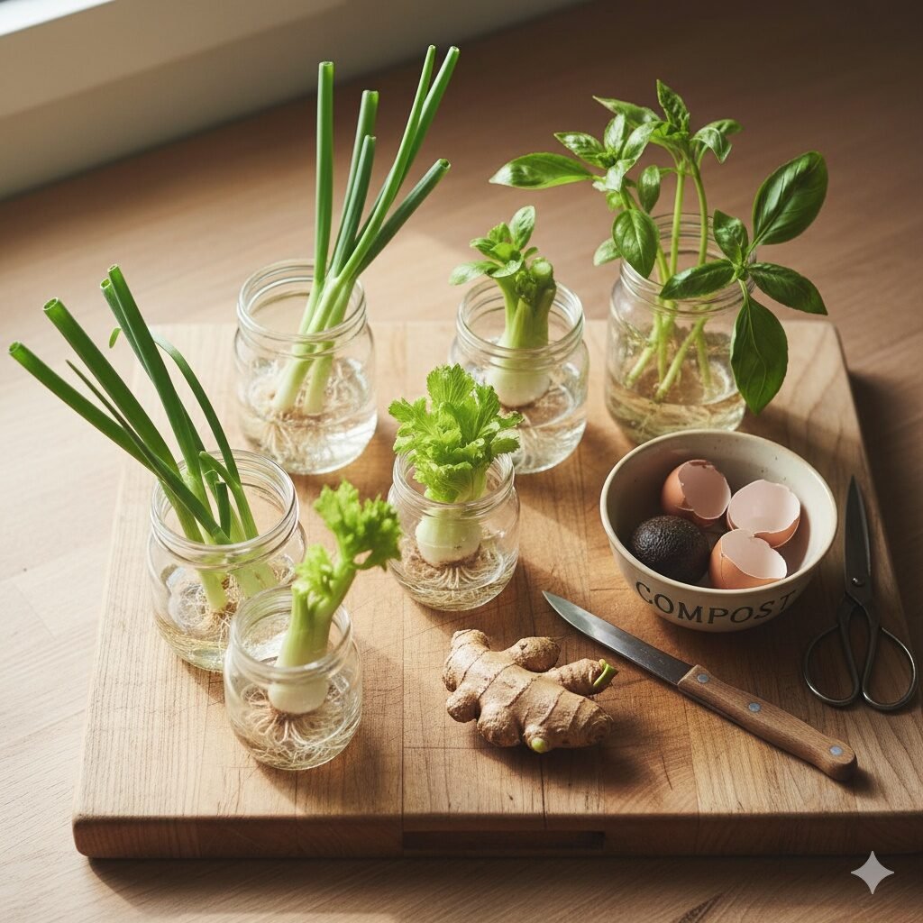 Zero-Waste Edible Gardening: How to Regrow Kitchen Scraps That Actually Work