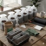 winter sowing tools, seed starting mix, milk jug greenhouse, spray bottle gardening, winter sowing beginners, gardening gear winter, cold-weather seed starting, outdoor seed containers, simple winter sowing setup