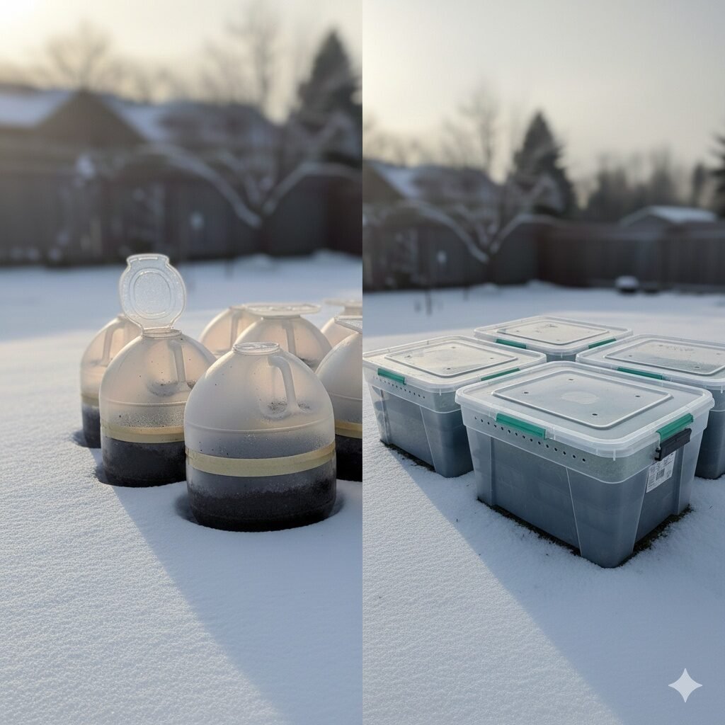 Milk Jugs vs Plastic Totes: Which Container Works Best for Winter Sowing?