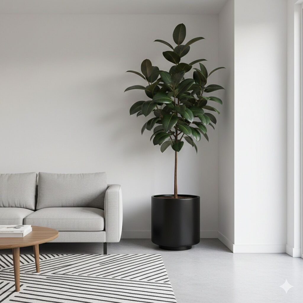 How to Style Dark & Moody Houseplants for a Modern Luxury Interior