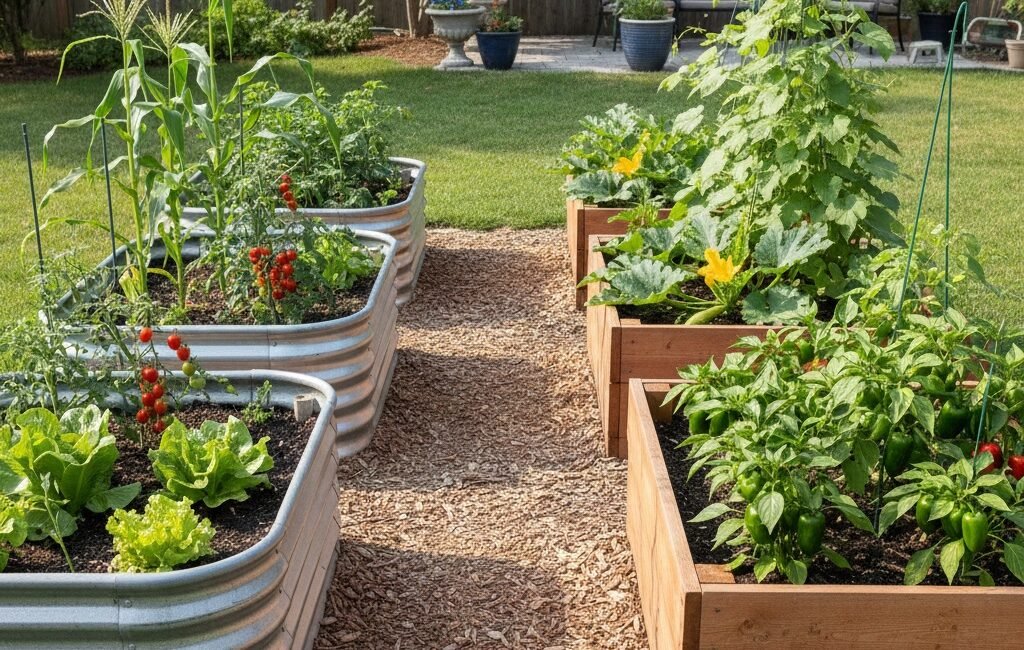 Metal vs Wood Raised Garden Beds Raised garden beds metal vs wood Best material for raised garden beds Are metal raised beds better than wood? Wood vs galvanized steel garden beds Raised beds for hot climates Raised beds in humid climates How long do metal raised beds last? Do metal raised beds get too hot?