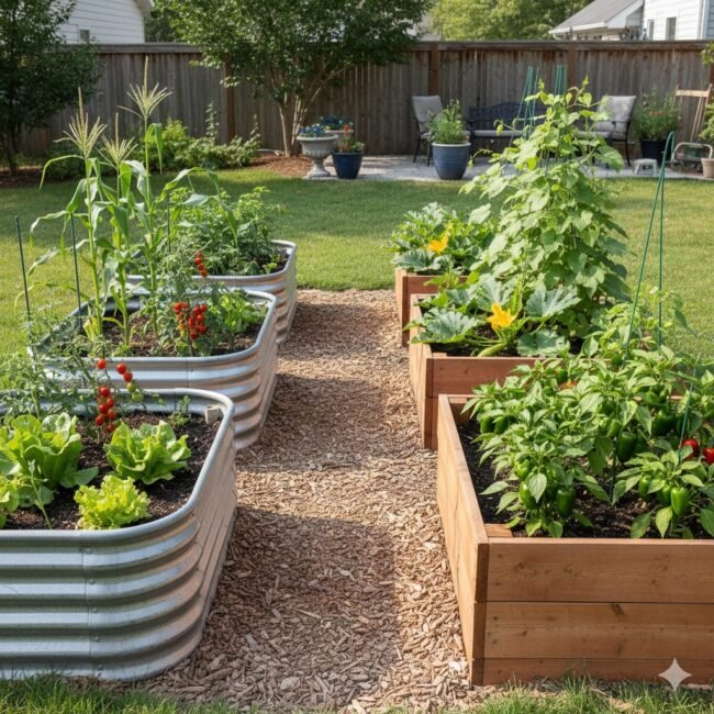 Metal vs Wood Raised Garden Beds Raised garden beds metal vs wood Best material for raised garden beds Are metal raised beds better than wood? Wood vs galvanized steel garden beds Raised beds for hot climates Raised beds in humid climates How long do metal raised beds last? Do metal raised beds get too hot?
