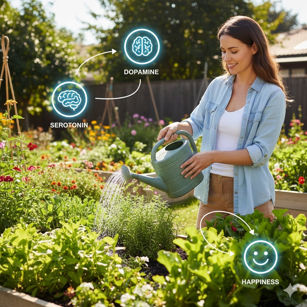 Dopamine Digging: How Gardening Improves Mental Well-Being, Boosts Mood & Reduces Stress