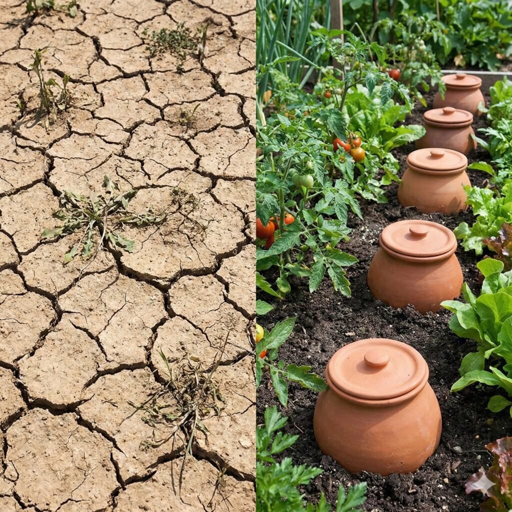 DIY Clay Pot Irrigation System