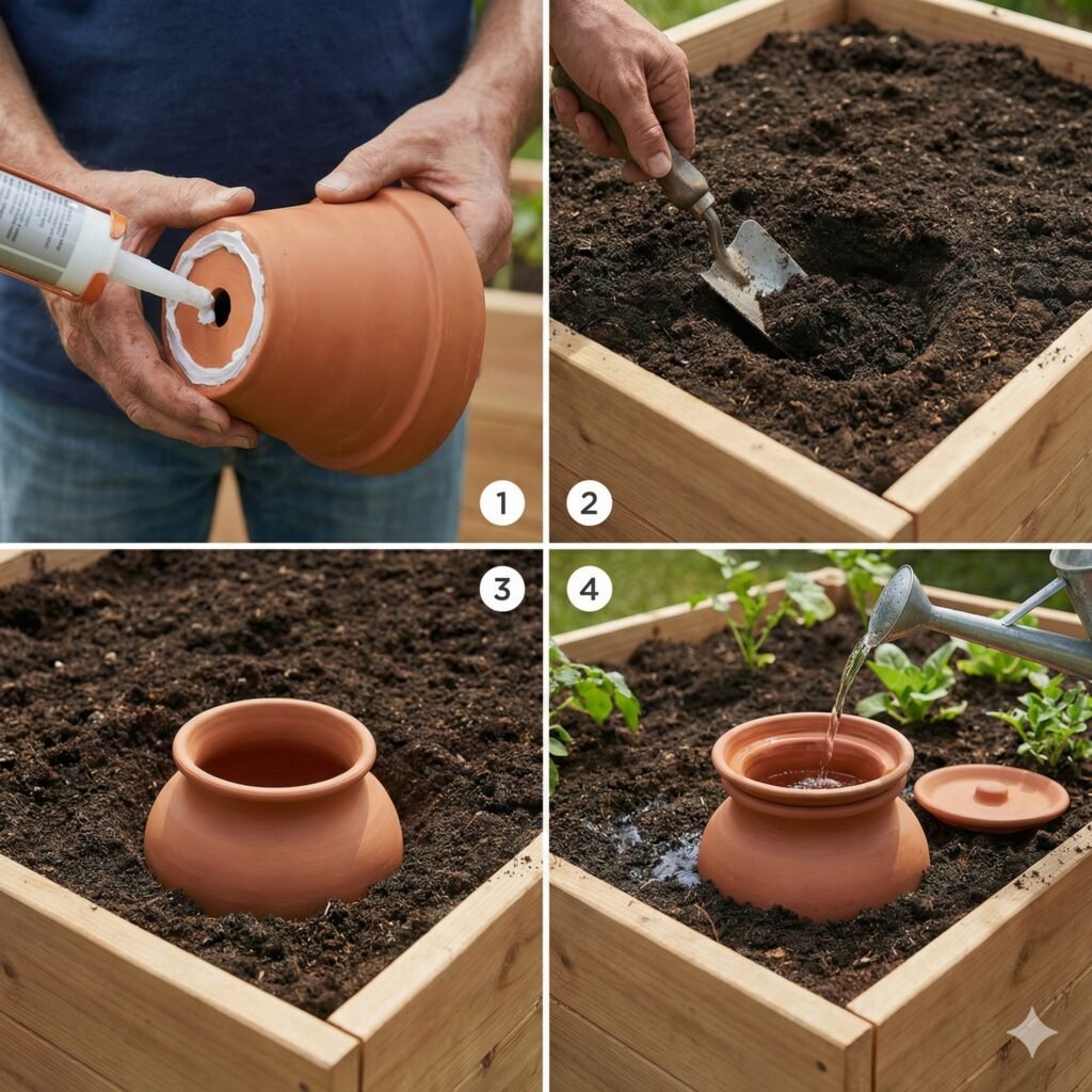 DIY Clay Pot Irrigation System