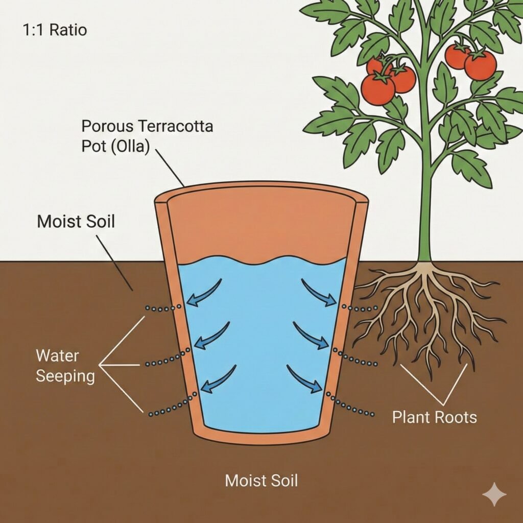 DIY Clay Pot Irrigation System