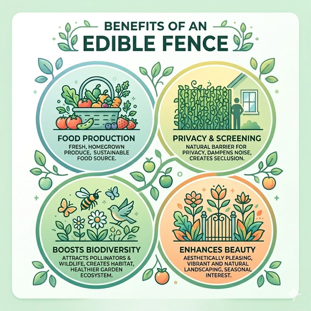 Top 15 Plants to Create a Living Edible Fence