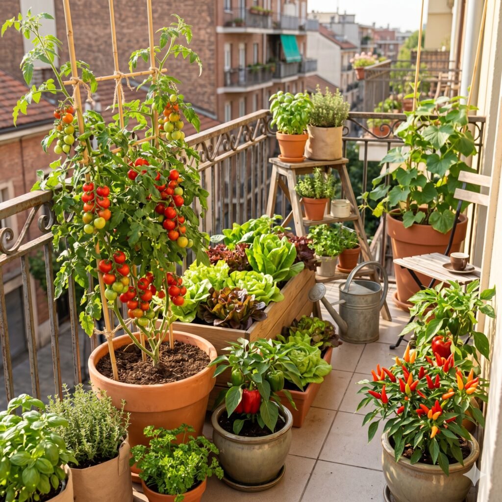 5 Easy Ways to Start a Balcony Garden (Tools, Setup & What to Grow)