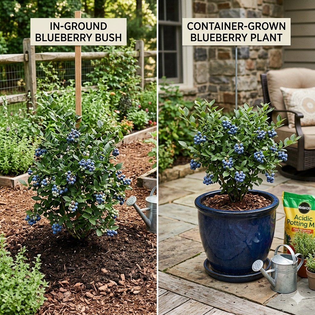 7 Best Blueberry Varieties for Pots and Small Gardens