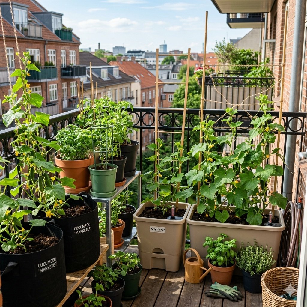 10 Easy Ways to Grow Crispy Cucumbers on a Balcony Garden