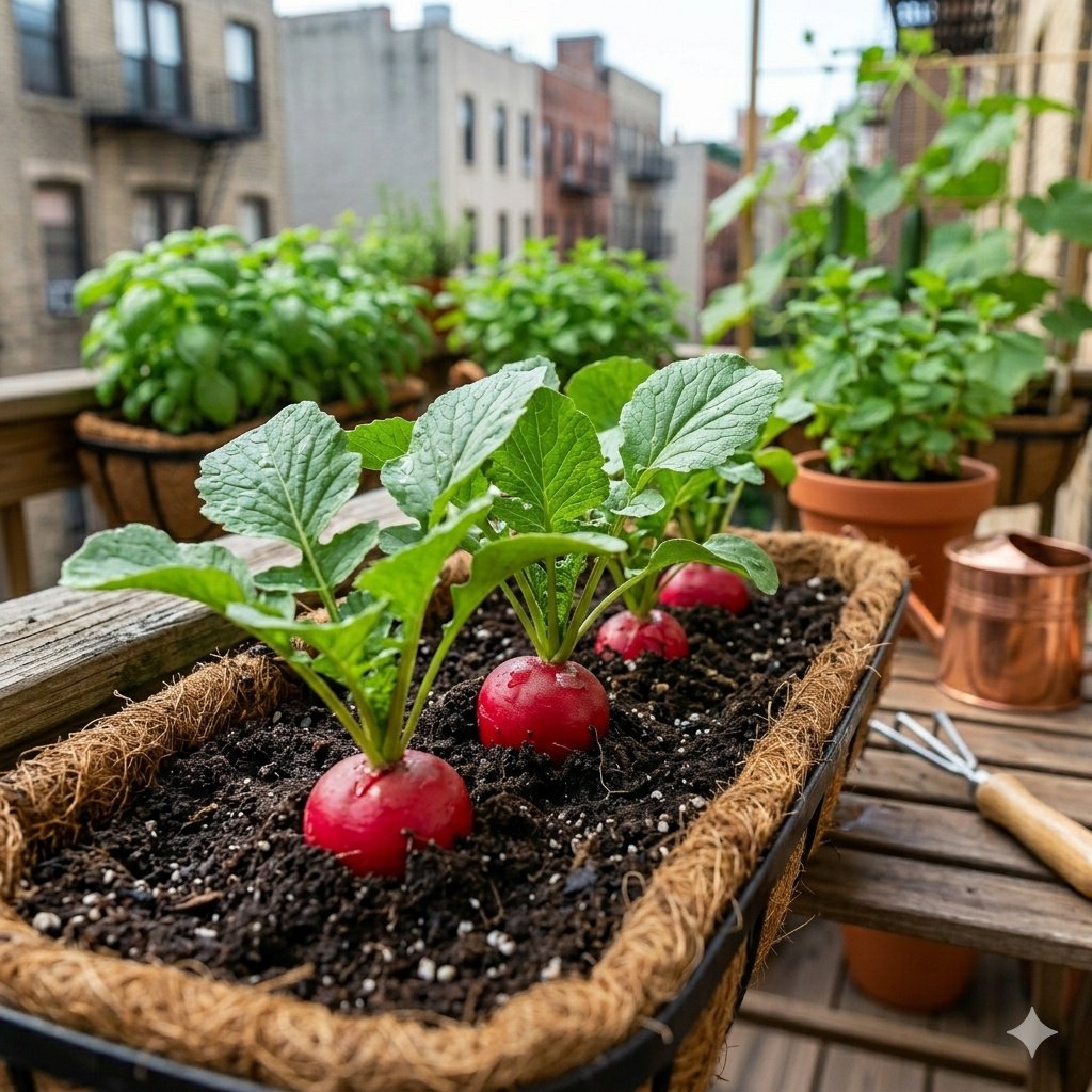7 Fast-Growing Vegetables You Can Harvest in 60 Days on a Balcony