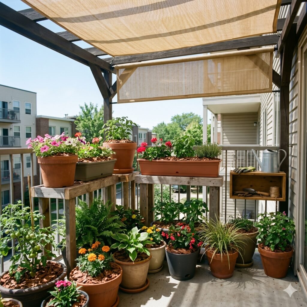 How to Keep Balcony Plants Alive in Summer (15 Proven Heat Protection Tips)