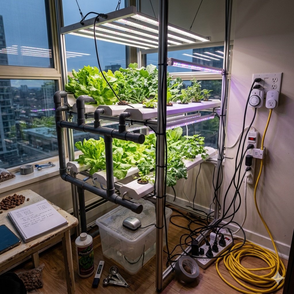 I Tried a Hydroponic Garden on My Balcony – Here’s What Happened (Honest Beginner Guide)
