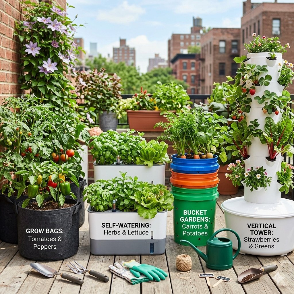 I Grew a Full Grocery Garden in Containers — Here’s Everything I Used
