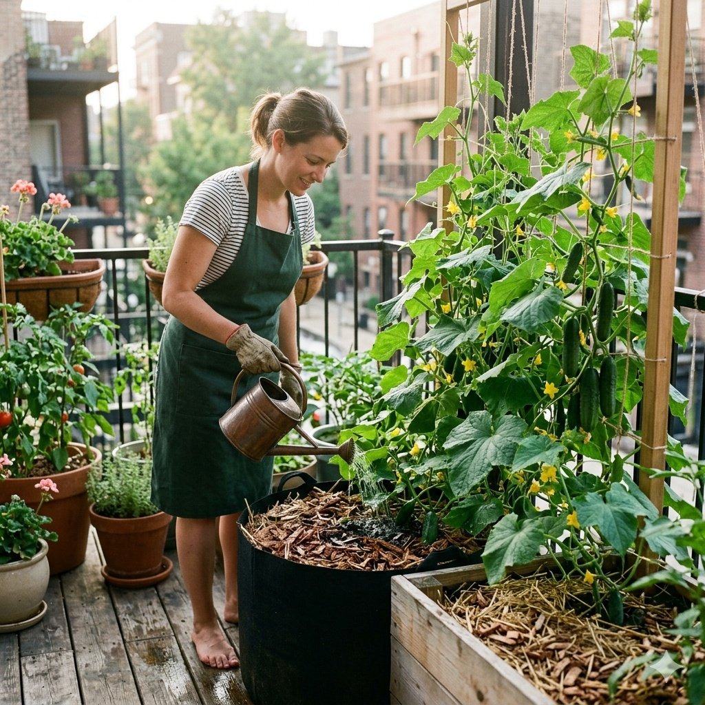 10 Easy Ways to Grow Crispy Cucumbers on a Balcony Garden