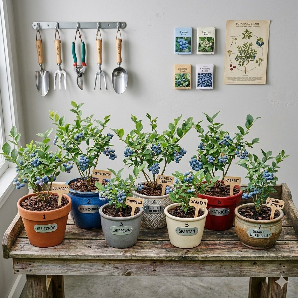 7 Best Blueberry Varieties for Pots and Small Gardens