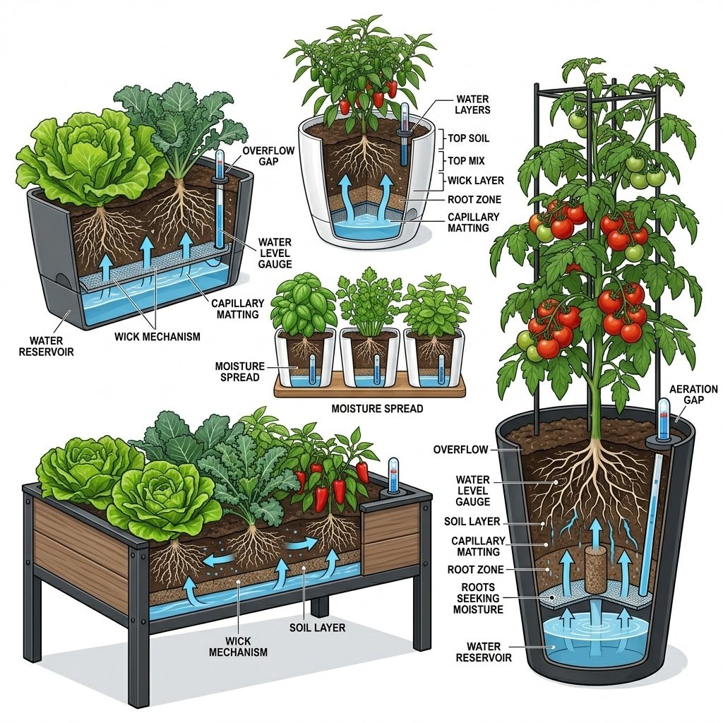 5 Best Self-Watering Planters for Vegetables and Herbs (Tested Picks for 2026)