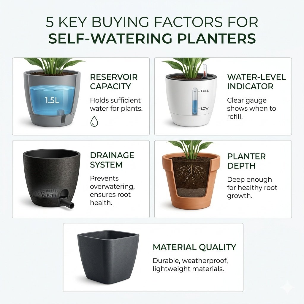 5 Best Self-Watering Planters for Vegetables and Herbs (Tested Picks for 2026)